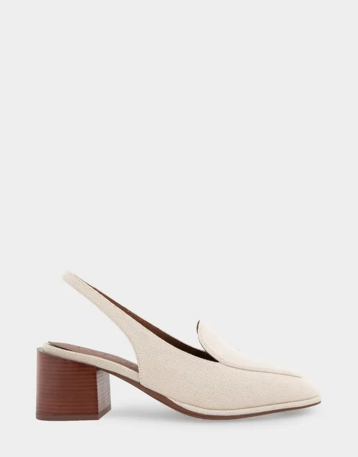 Aerosoles Comfortable Women039s Block Heel Slingback In Cream Canvas Fabric Canvas Fabric Cream Canvas Fabric Women Clogs and Mules Aerosoles Comfortable Women039s Block Heel Slingback In Cream Canvas Fabric Canvas Fabric Cream Canvas Fabric Women Clogs and Mules