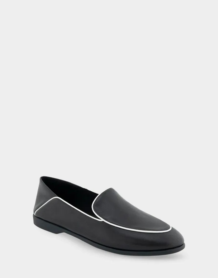 Aerosoles Comfortable Women039s Collapsible Back Loafer In Black Leather Black Leather Women Loafers