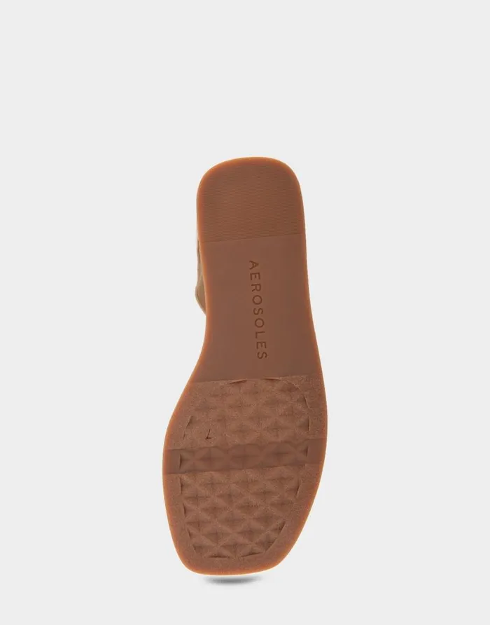 Aerosoles Comfortable Women039s Elastic Banded Mini Wedge Sandal In Soft Gold Elastic Fabric Soft Gold Women Clogs and Mules