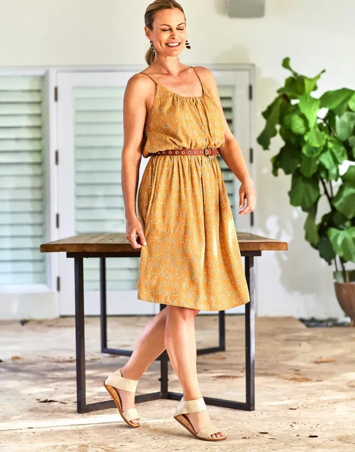 Aerosoles Comfortable Women039s Elastic Banded Mini Wedge Sandal In Soft Gold Elastic Fabric Soft Gold Women Clogs and Mules