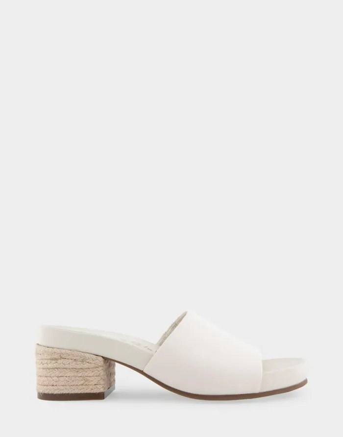 Aerosoles Comfortable Women039s Molded Footbed Low Block Heel Slide In Eggnog Leather Eggnog Leather Women Clogs and Mules Aerosoles Comfortable Women039s Molded Footbed Low Block Heel Slide In Eggnog Leather Eggnog Leather Women Clogs and Mules