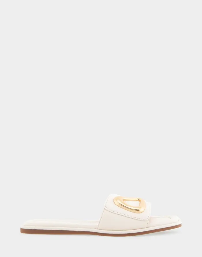 Aerosoles Comfortable Women039s Ornamented Single Band Slide Sandal In Eggnog Leather Eggnog Leather Women Slides Aerosoles Comfortable Women039s Ornamented Single Band Slide Sandal In Eggnog Leather Eggnog Leather Women Slides