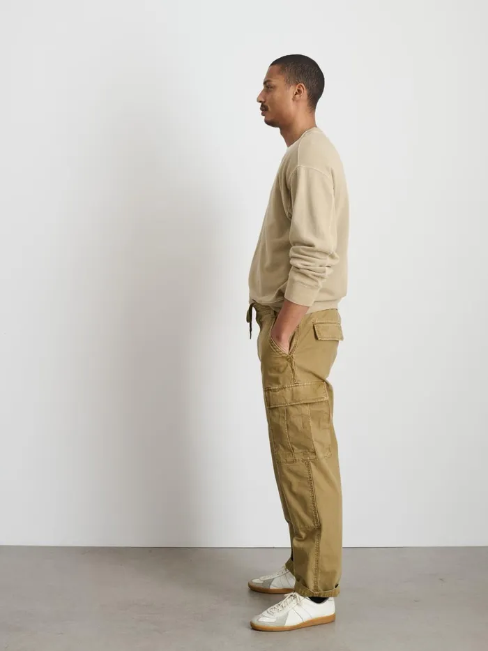 Alex Mill Pants Men Garment Dyed Cargo Pant In Canvas Khaki