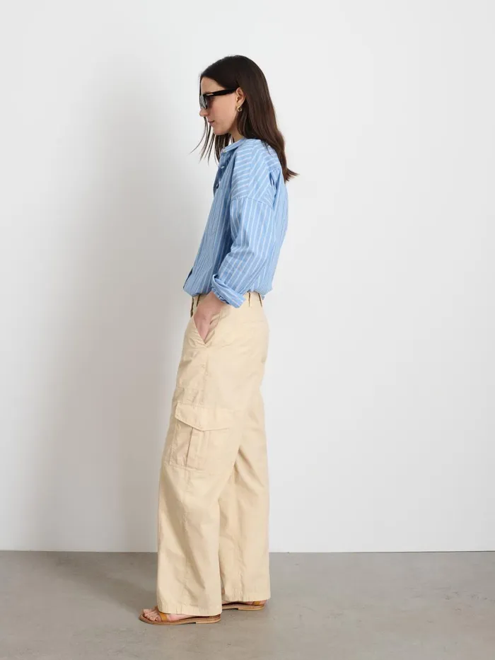 Alex Mill Pants Women Ivy Cargo Pant Light Bone
