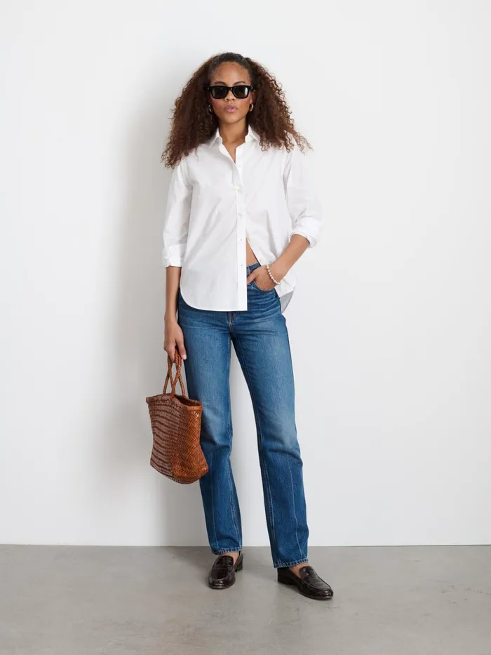 Alex Mill Shirts Tops Women Val Shirt In Poplin White