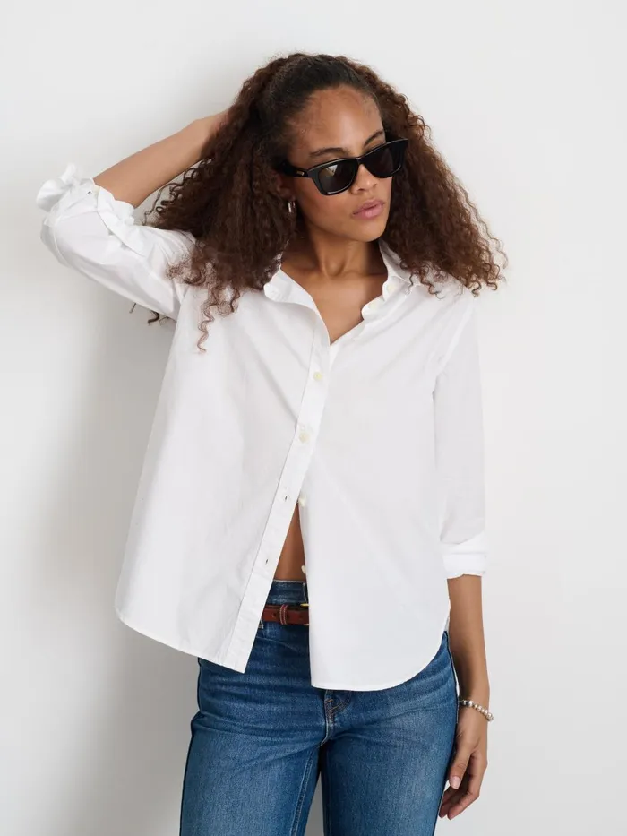 Alex Mill Shirts Tops Women Val Shirt In Poplin White