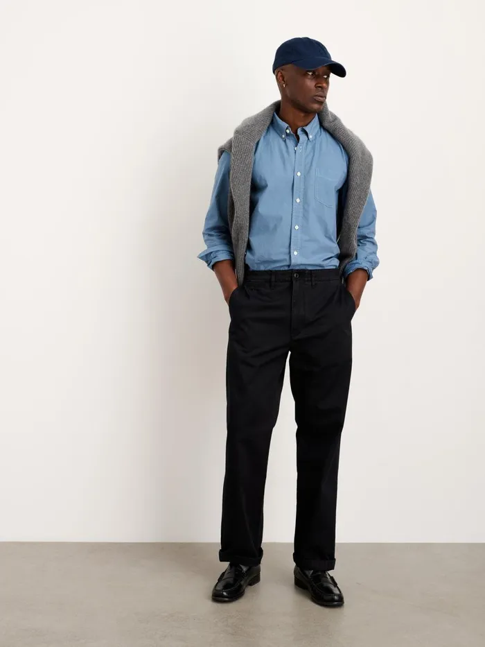 Alex Mill Suiting Blazers Men Straight Leg Pant In Vintage Washed Chino Washed Black