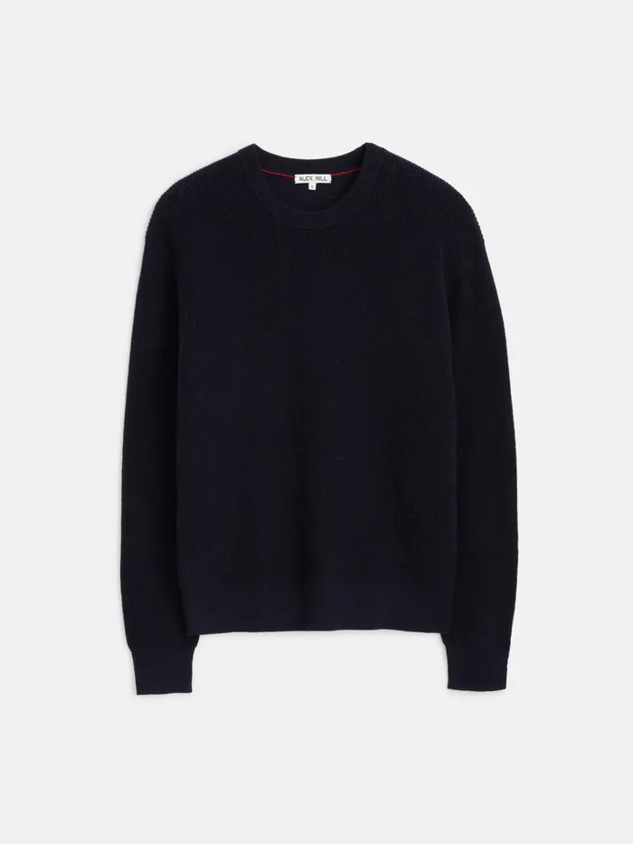 Alex Mill Sweaters Sweatshirts Men Hank Crewneck Sweater In Wool Dark Navy