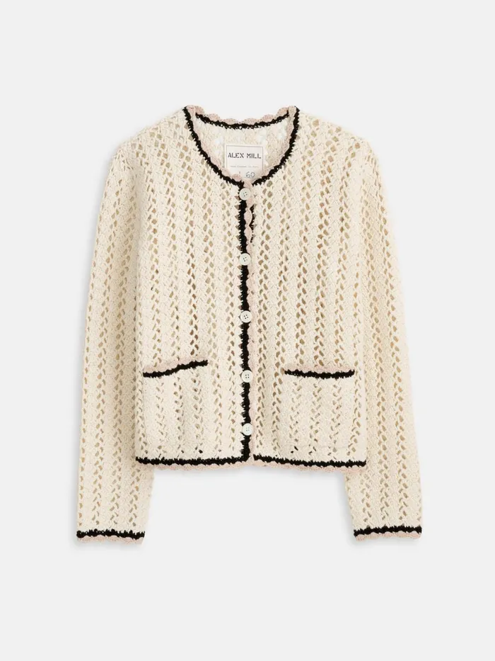 Alex Mill Sweaters Women Ella HandCrochet Cardigan