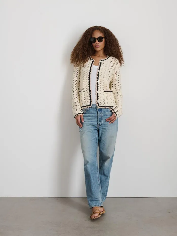 Alex Mill Sweaters Women Ella HandCrochet Cardigan