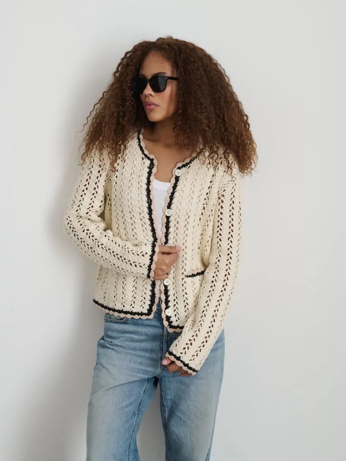 Alex Mill Sweaters Women Ella HandCrochet Cardigan