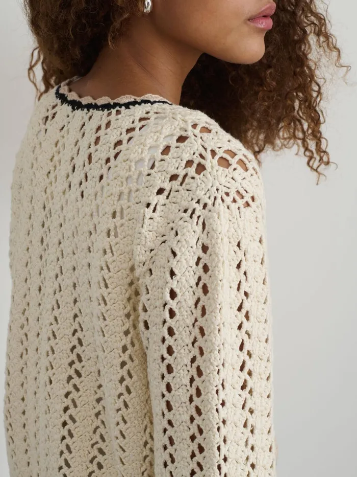 Alex Mill Sweaters Women Ella HandCrochet Cardigan