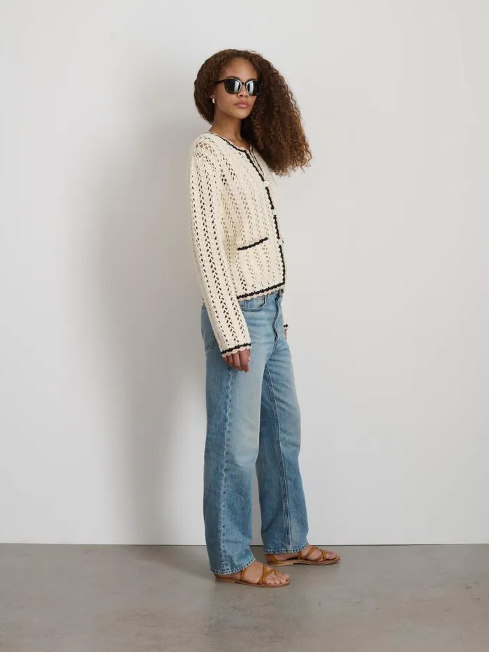 Alex Mill Sweaters Women Ella HandCrochet Cardigan