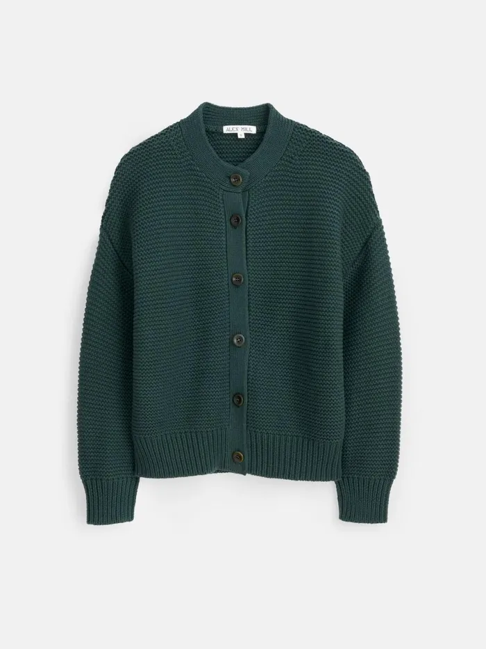 Alex Mill Sweaters Women Nico Cardigan In Cotton Dark Spruce