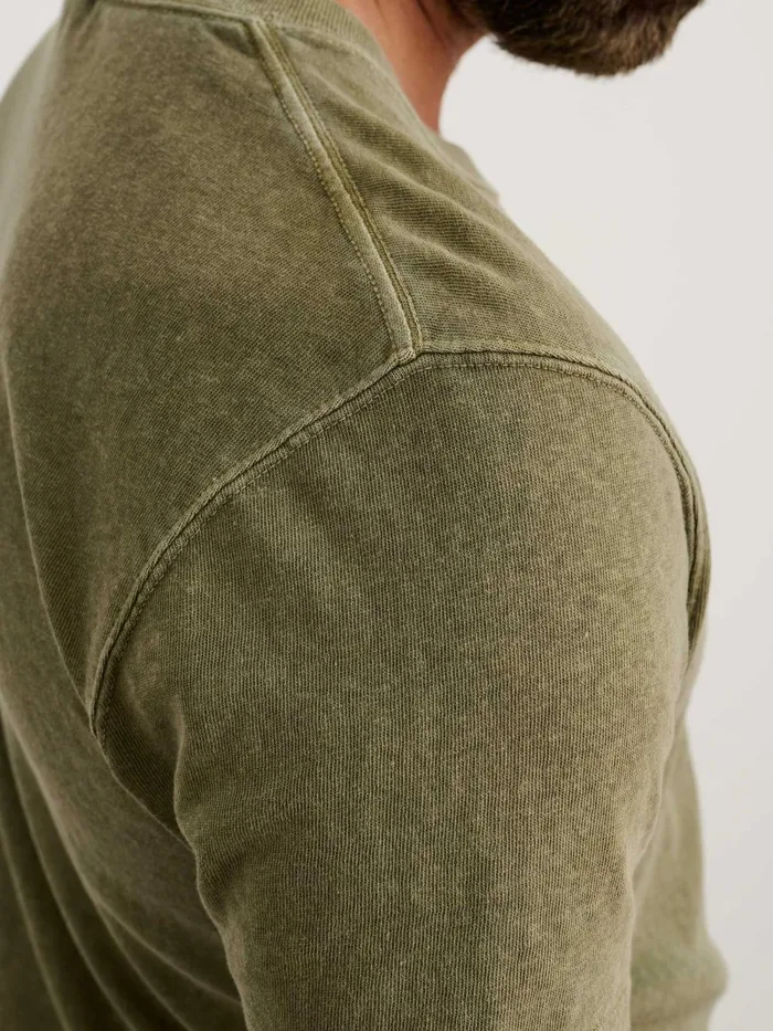 Alex Mill Tees Polos Men Vintage Wash Pocket Tee Bay Leaf