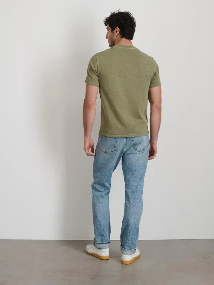 Alex Mill Tees Polos Men Vintage Wash Pocket Tee Bay Leaf