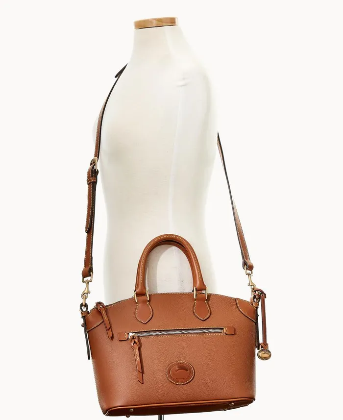 All Weather Leather 30 Domed Satchel 30 Caramel Woman Dooney and Bourke Satchels All Weather Leather 30 Domed Satchel 30 Caramel Woman Dooney and Bourke Satchels