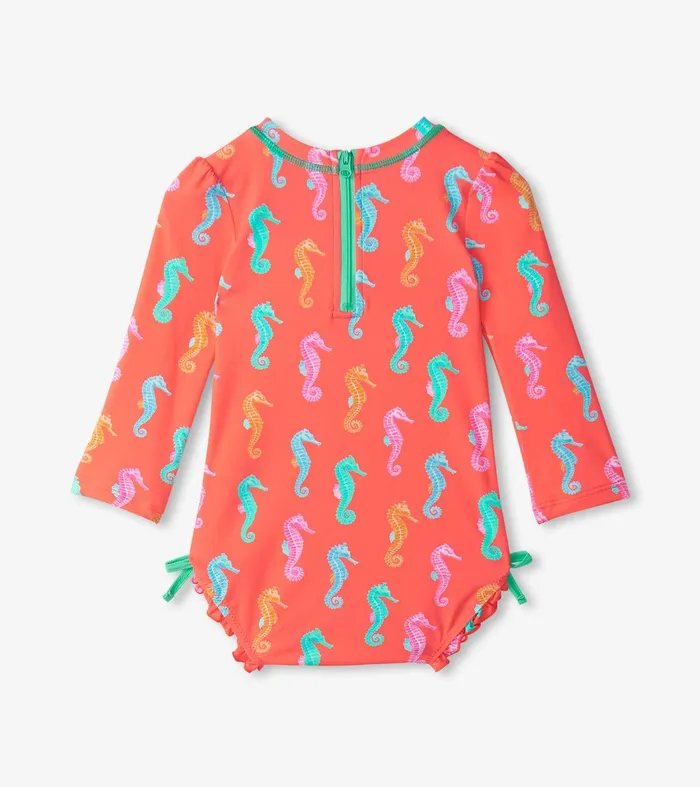 Baby Girls Painted Sea Rashguard Swimsuit Hatley
