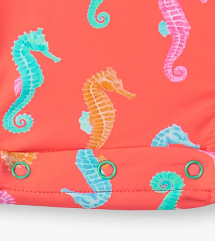 Baby Girls Painted Sea Rashguard Swimsuit Hatley