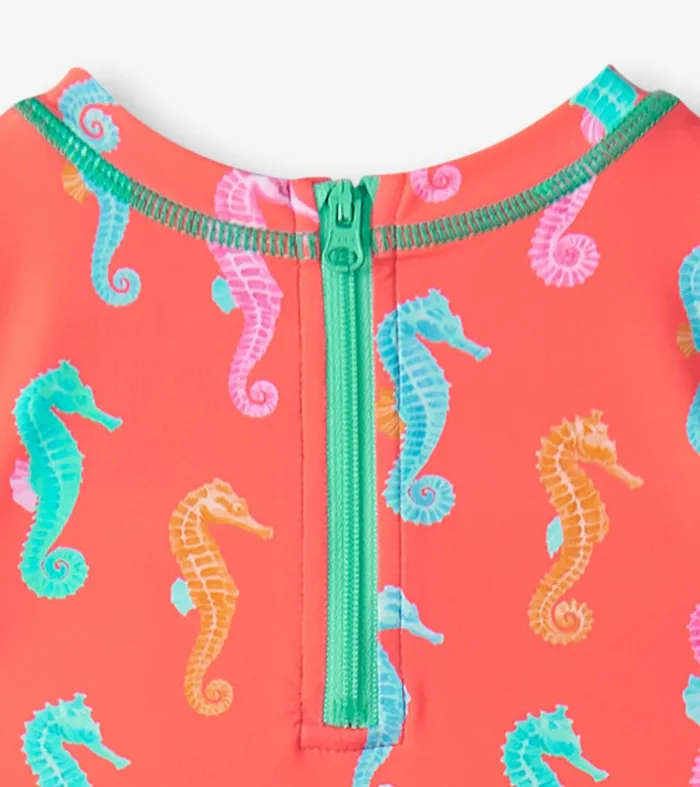 Baby Girls Painted Sea Rashguard Swimsuit Hatley