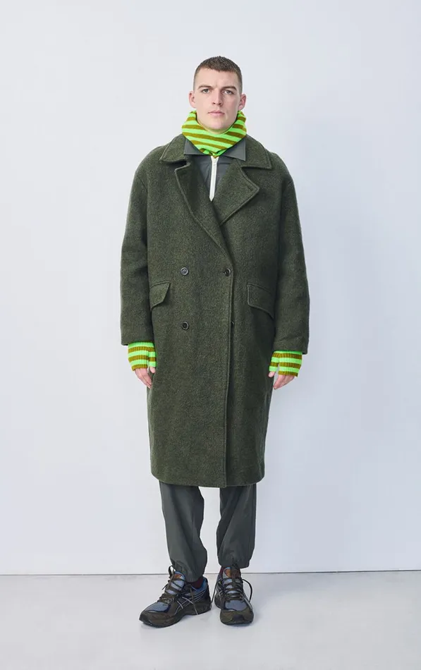 Balaclava Raxow Fluo Green Striped Chameleon Melange WomenMen American Vintage Beanies and Caps Balaclava Raxow Fluo Green Striped Chameleon Melange WomenMen American Vintage Beanies and Caps