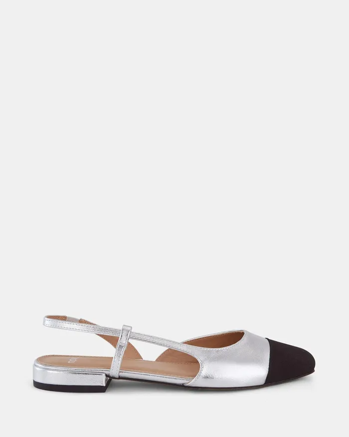 Ballet Flats Women NOVO Shoes CLASSIC SILVER Ballet Flats