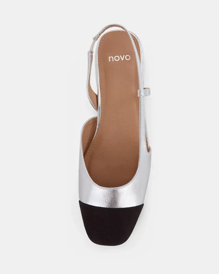 Ballet Flats Women NOVO Shoes CLASSIC SILVER Ballet Flats