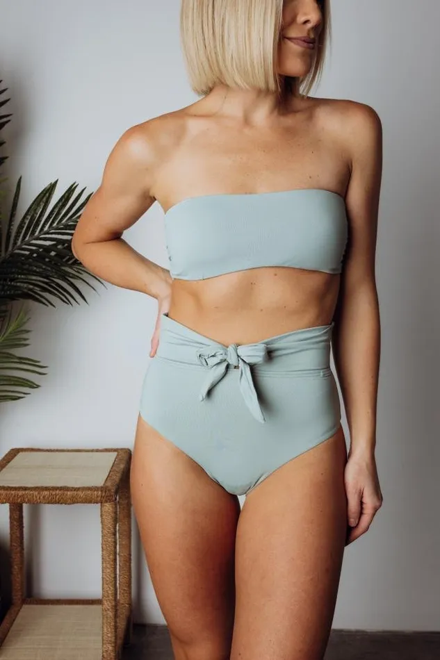 Baltic Born Bikini Women Milos High Waist Bikini Bottom Sage