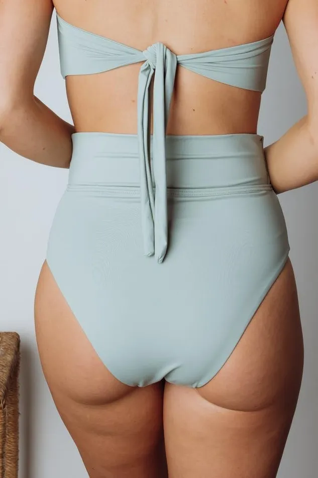 Baltic Born Bikini Women Milos High Waist Bikini Bottom Sage Baltic Born Bikini Women Milos High Waist Bikini Bottom Sage
