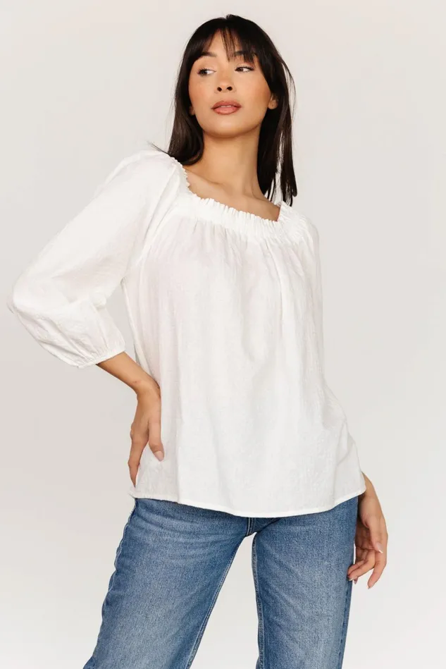 Baltic Born Blouses Shirts Women Aya Woven Top Off White