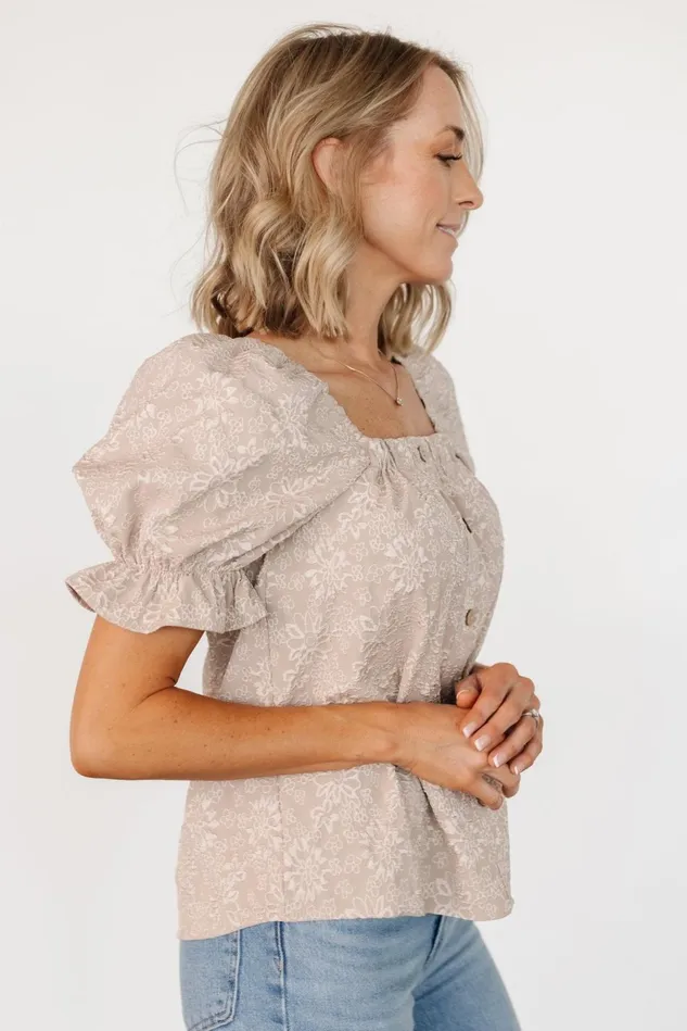 Baltic Born Blouses Shirts Women Dalian Embossed Top Taupe
