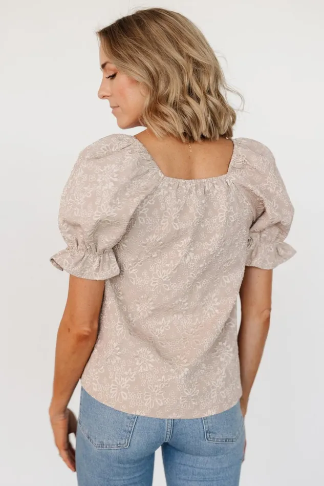 Baltic Born Blouses Shirts Women Dalian Embossed Top Taupe
