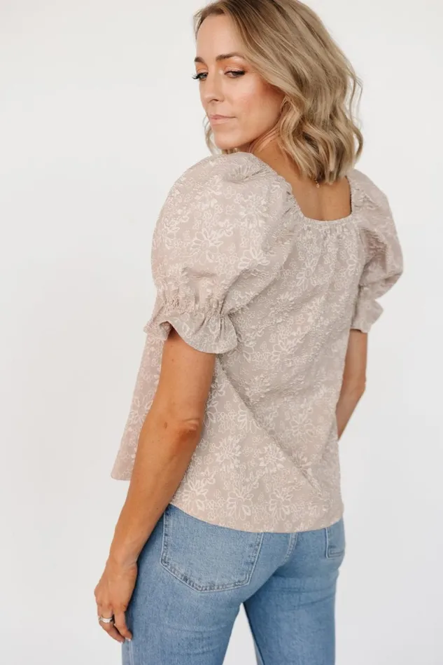 Baltic Born Blouses Shirts Women Dalian Embossed Top Taupe