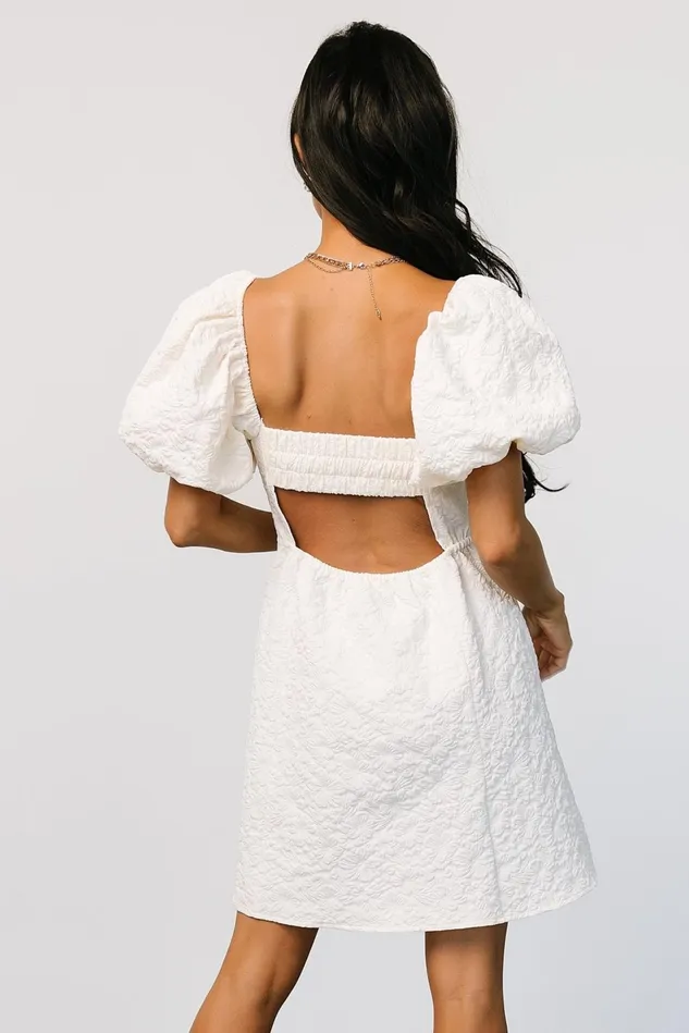 Baltic Born Bridal Women Eulalie Mini Dress Cream Baltic Born Bridal Women Eulalie Mini Dress Cream