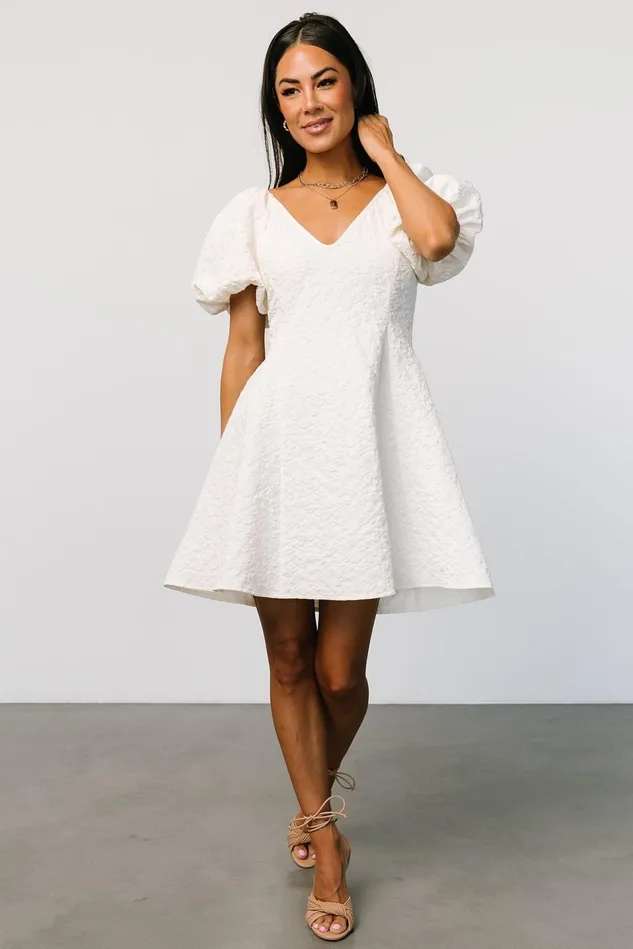 Baltic Born Bridal Women Eulalie Mini Dress Cream Baltic Born Bridal Women Eulalie Mini Dress Cream