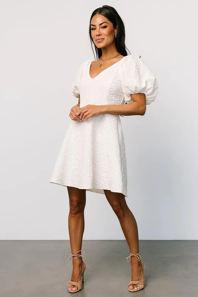Baltic Born Bridal Women Eulalie Mini Dress Cream Baltic Born Bridal Women Eulalie Mini Dress Cream