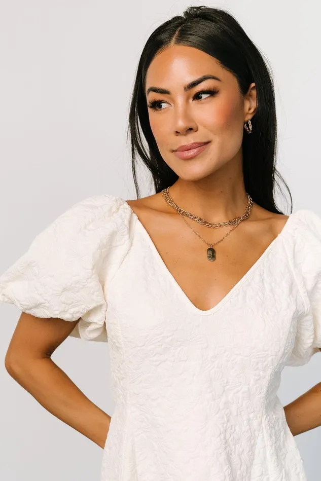 Baltic Born Bridal Women Eulalie Mini Dress Cream Baltic Born Bridal Women Eulalie Mini Dress Cream