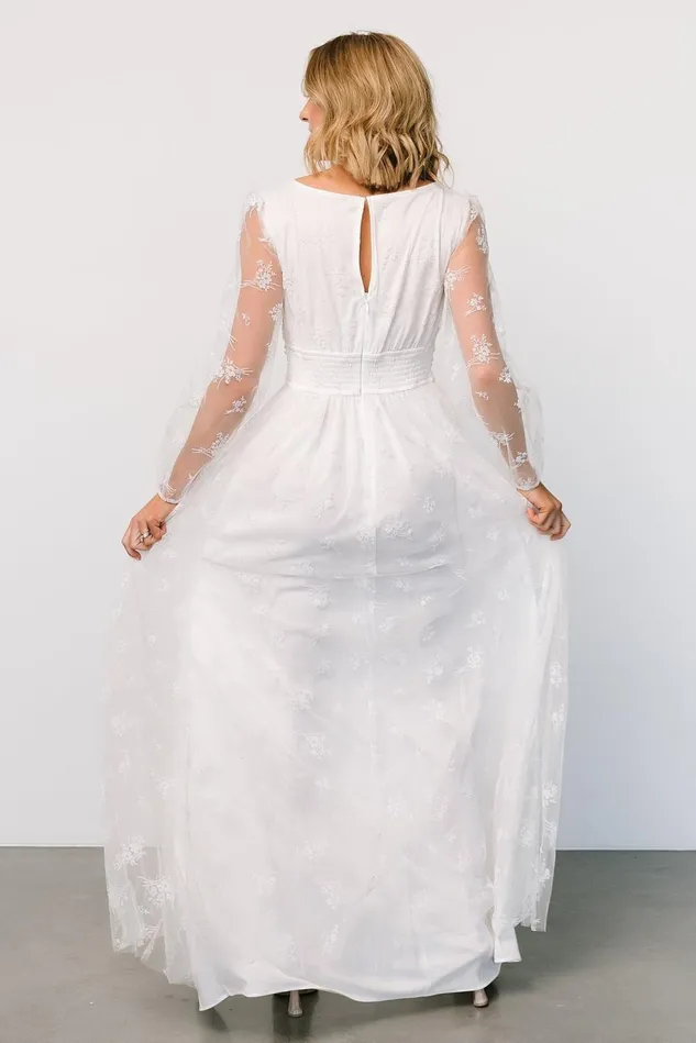 Baltic Born Bridal Women Isabelle Tulle Maxi Dress White Baltic Born Bridal Women Isabelle Tulle Maxi Dress White