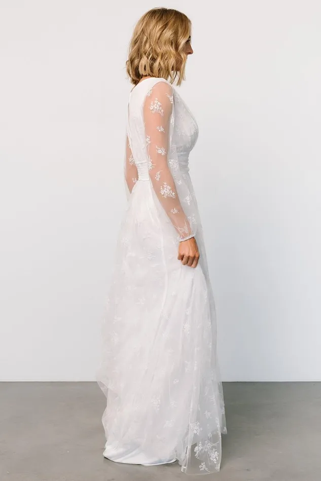 Baltic Born Bridal Women Isabelle Tulle Maxi Dress White Baltic Born Bridal Women Isabelle Tulle Maxi Dress White