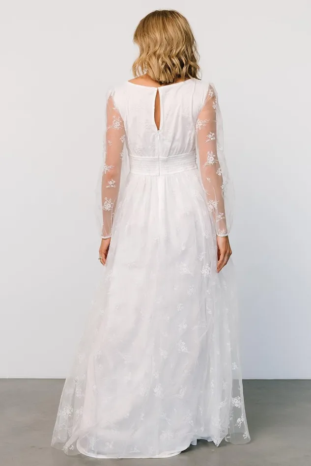 Baltic Born Bridal Women Isabelle Tulle Maxi Dress White Baltic Born Bridal Women Isabelle Tulle Maxi Dress White