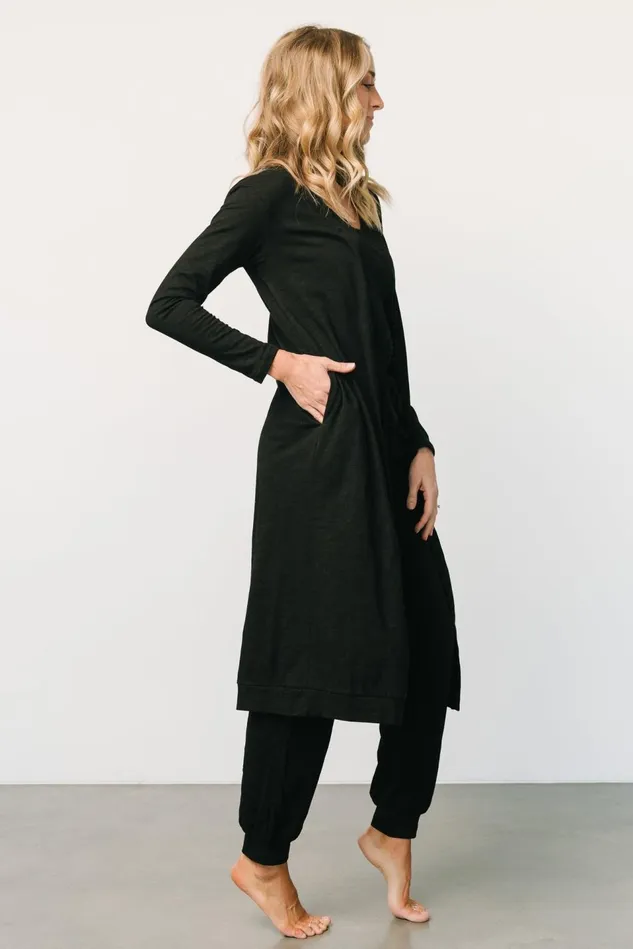 Baltic Born Cardigans Women Janae Jumpsuit Cardigan Set Black
