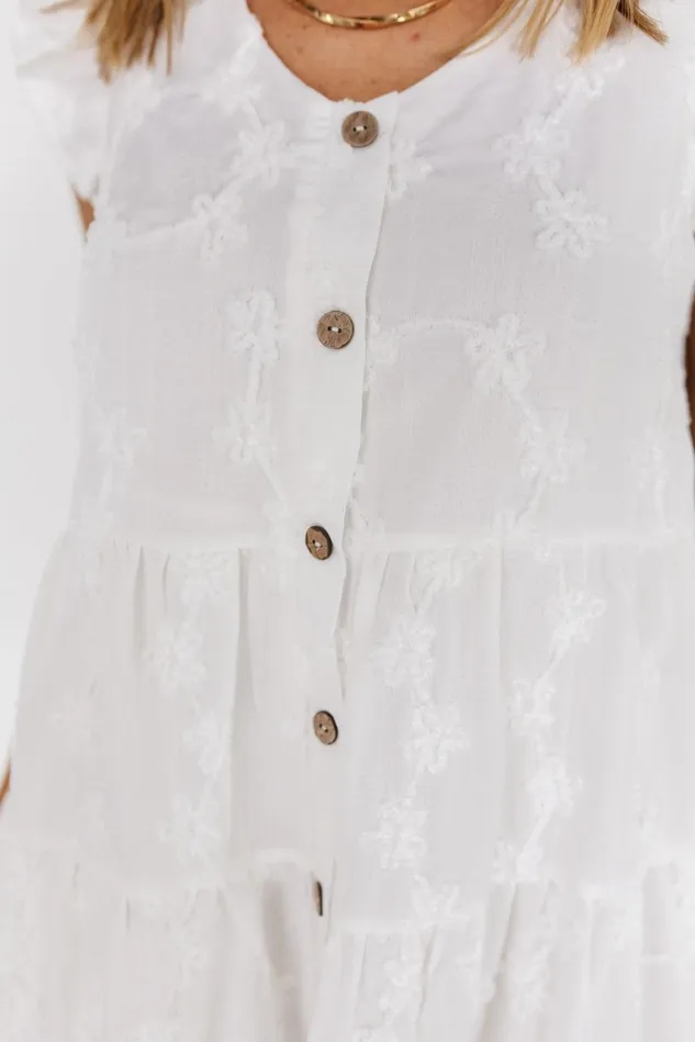 Baltic Born Cover Ups Women Kayla Button Up Short Dress Off White Baltic Born Cover Ups Women Kayla Button Up Short Dress Off White