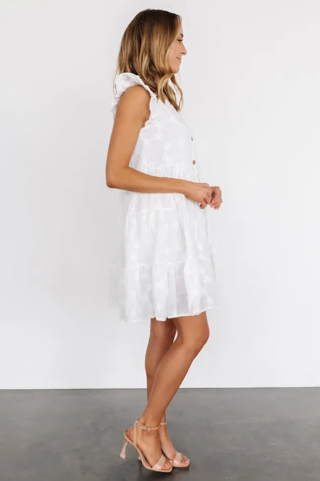 Baltic Born Cover Ups Women Kayla Button Up Short Dress Off White Baltic Born Cover Ups Women Kayla Button Up Short Dress Off White