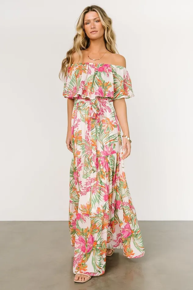 Baltic Born Maxi Dresses Women Lahaina Off Shoulder Maxi Dress Multi Baltic Born Maxi Dresses Women Lahaina Off Shoulder Maxi Dress Multi