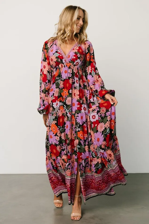 Baltic Born Maxi Dresses Women Malena Maxi Dress Black Multi