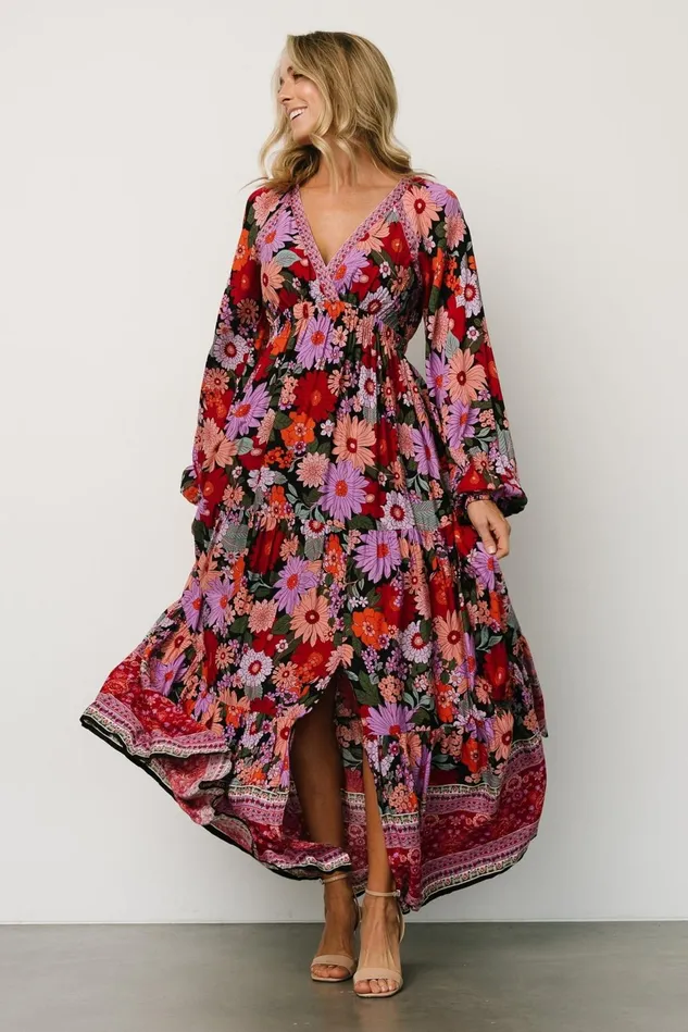 Baltic Born Maxi Dresses Women Malena Maxi Dress Black Multi