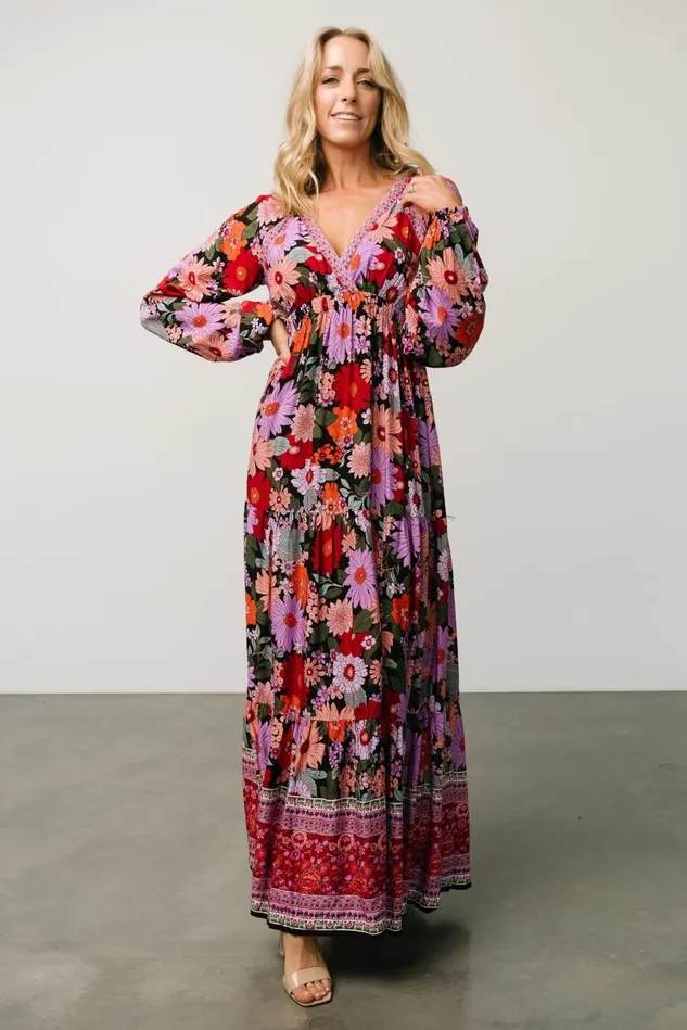 Baltic Born Maxi Dresses Women Malena Maxi Dress Black Multi