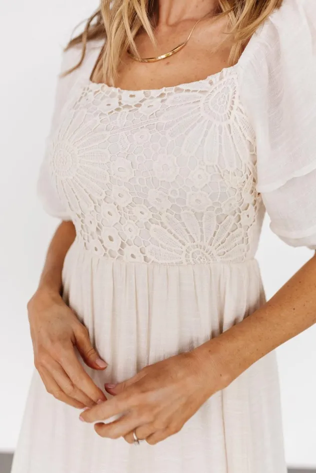 Baltic Born Midi Dresses Women Archer Boho Dress Beige Baltic Born Midi Dresses Women Archer Boho Dress Beige