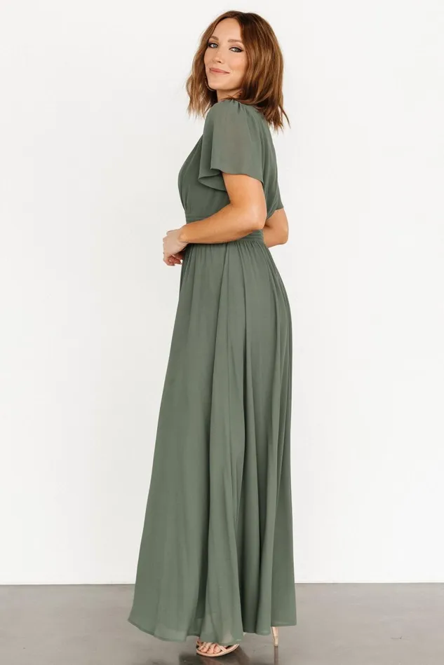 Baltic Born Mother Of The Bride Women Birdie Maxi Dress Dark Sage Baltic Born Mother Of The Bride Women Birdie Maxi Dress Dark Sage