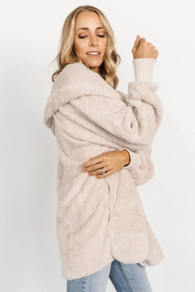 Baltic Born Outerwear Women Melrose Teddy Jacket Oatmeal Baltic Born Outerwear Women Melrose Teddy Jacket Oatmeal